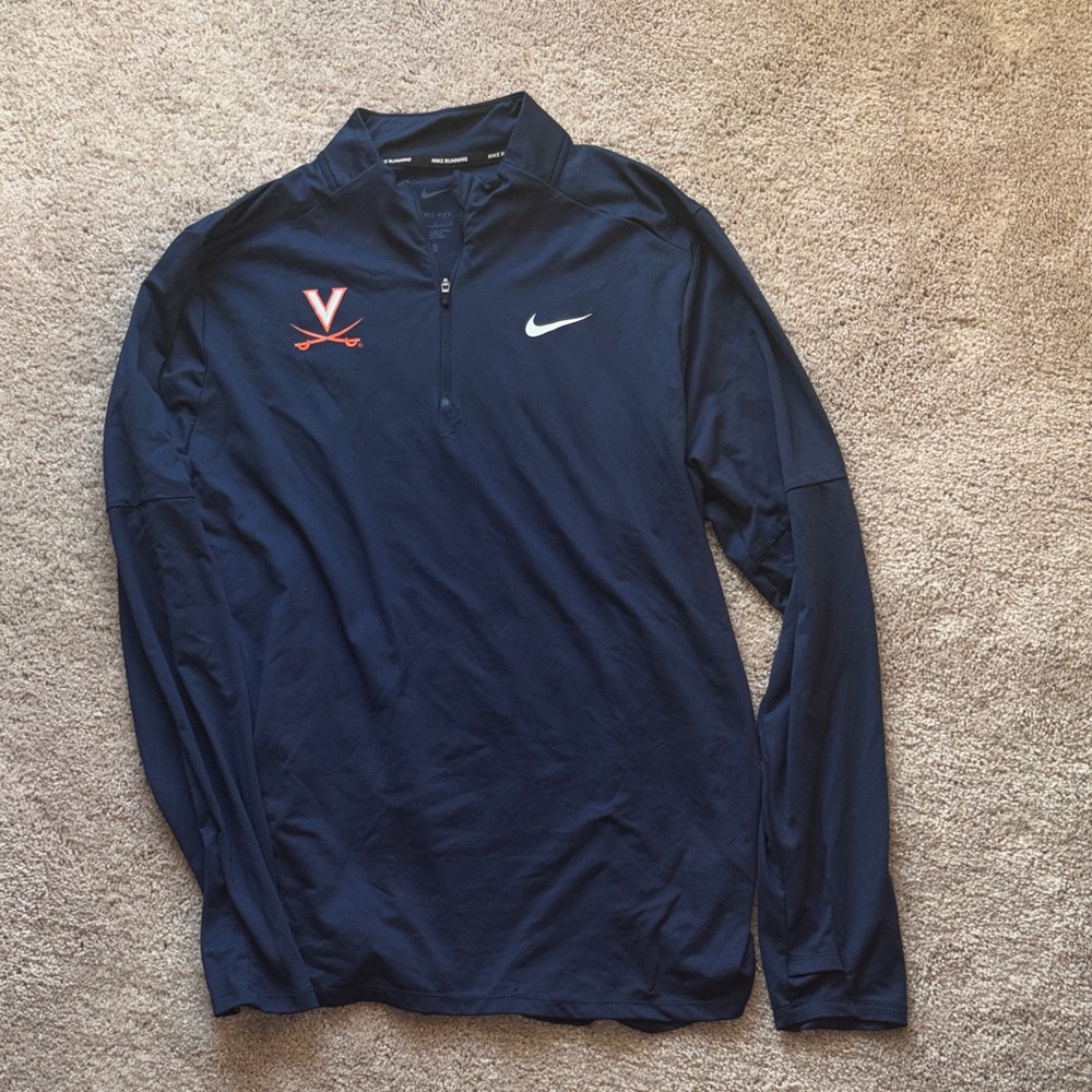 Nike Virginia Navy Long-Sleeve 1/4 Zip Pullover